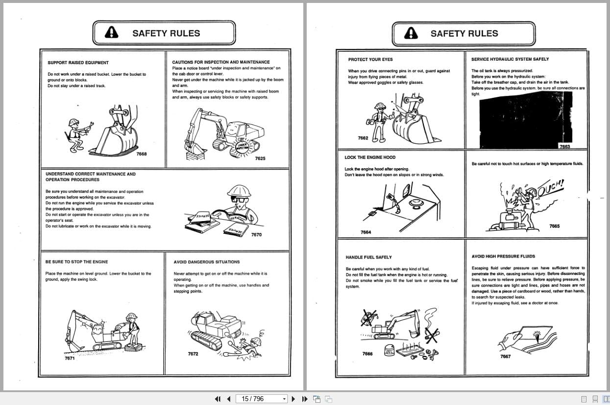 Fiat Allis Excavator FH200 Service Manual 73158520 (2)