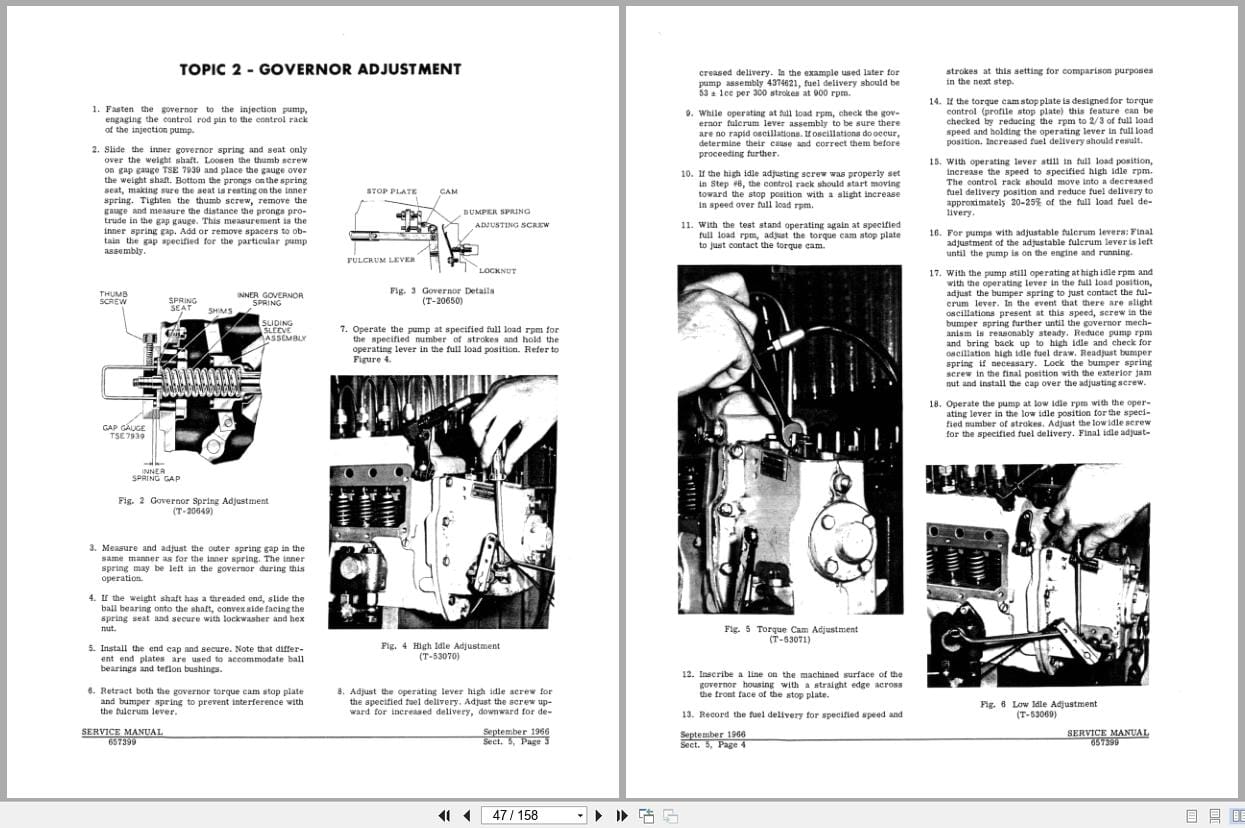 Fiat Allis Fuel Injection Pump APE Series Service Manual 70657399 (2)