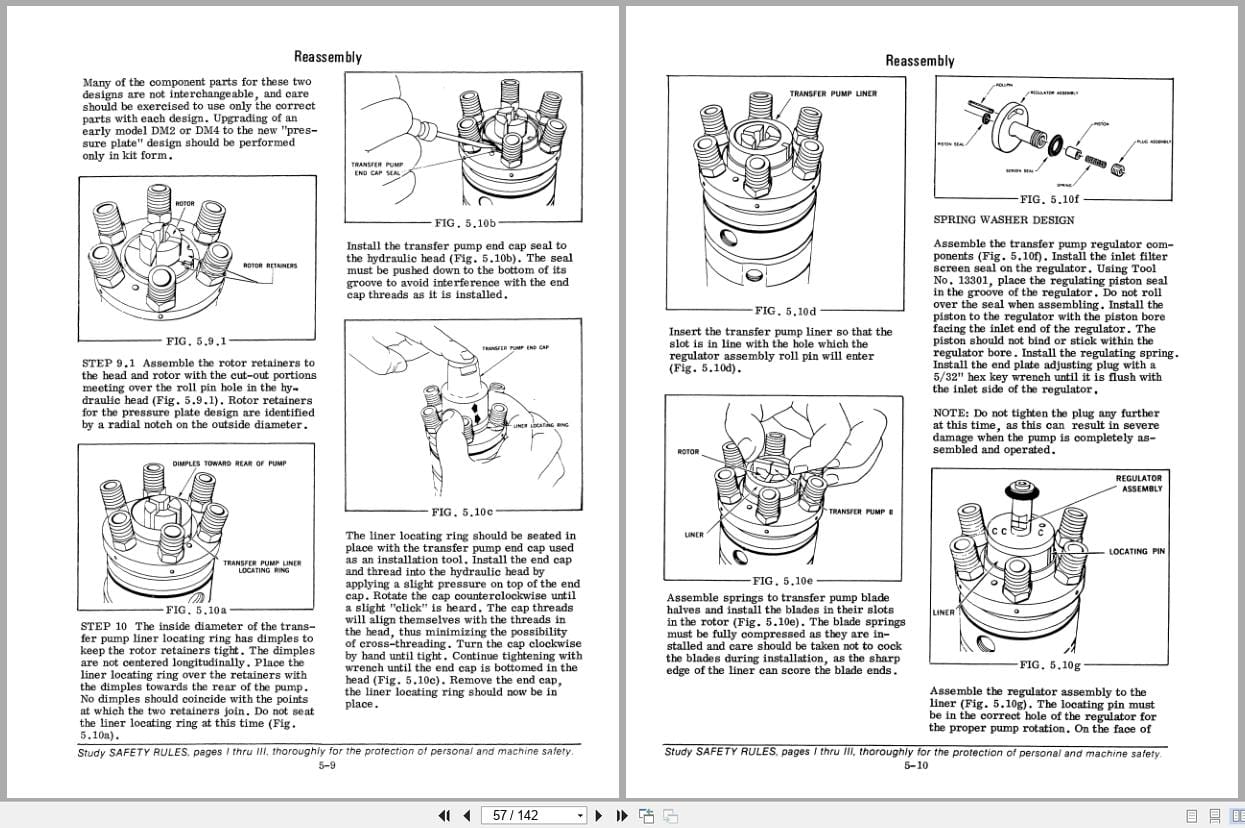 Fiat Allis Fuel Injection Pump DM Series Service Part Manual 73112988 (2)