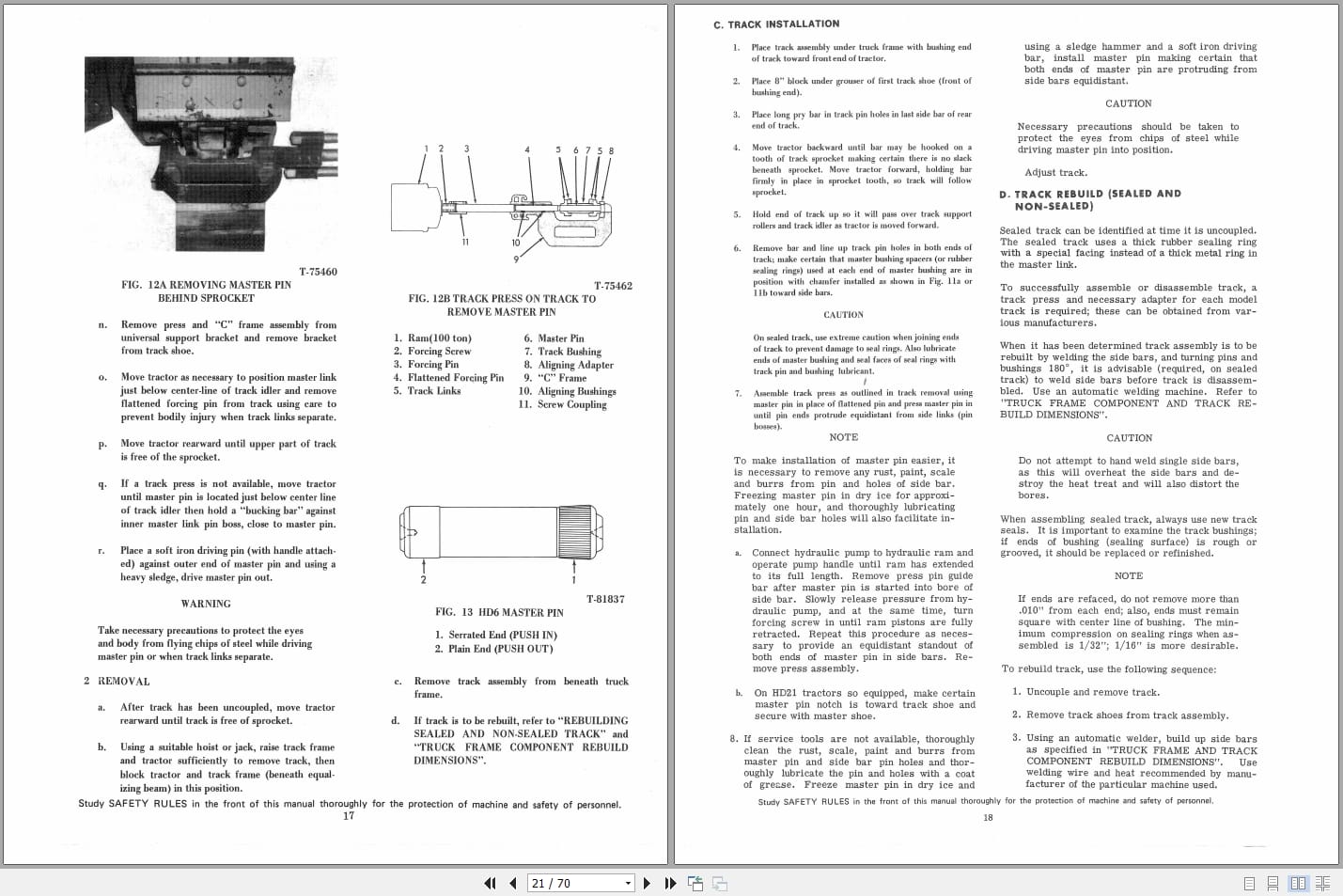 Fiat Allis Loader HD 6 to 21G Service Manual 73121214 (2)