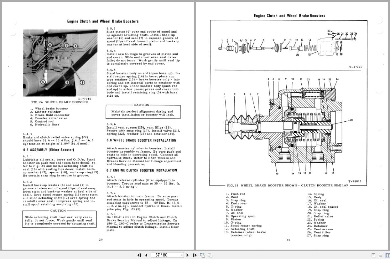 Fiat Allis Motor Grader 100 C to 200 C Hydraulic Systems Service Manual 70690854 (2)