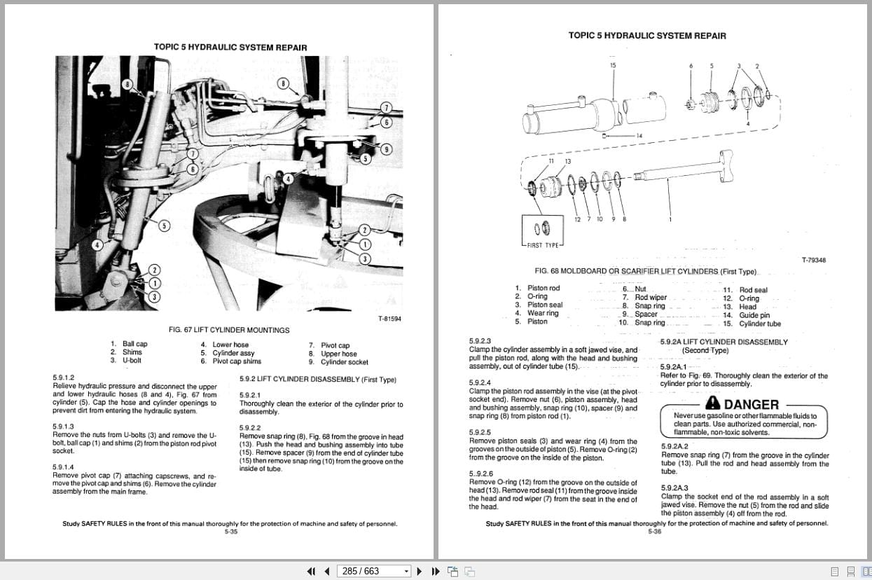 Fiat Allis Motor Grader 65 B Service Manual 73125943 (2)