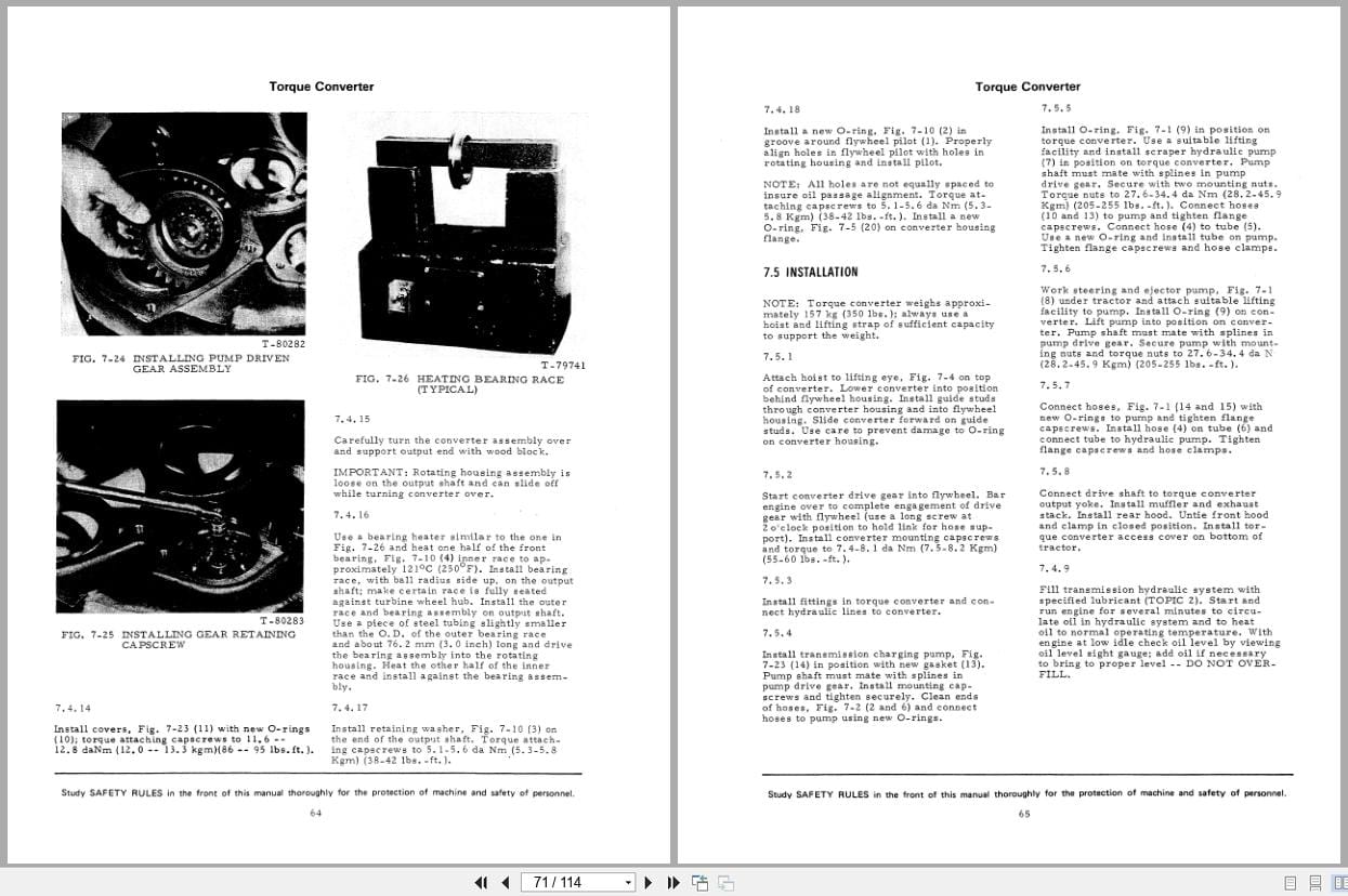 Fiat Allis Tractor 161 Transmission Service Manual 73145234 (2)