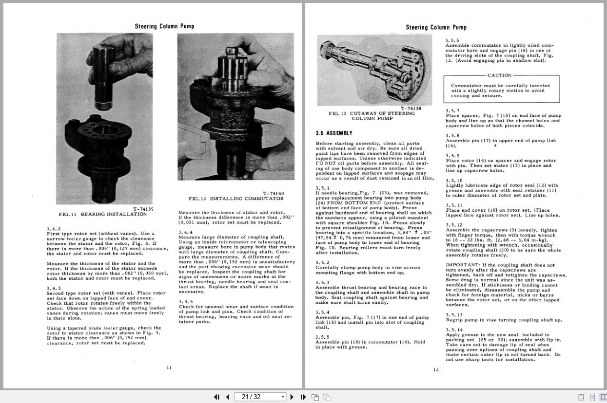 Fiat Allis Tractor 260 A to 460 C Power Steering Service Manual 70689739 (2)