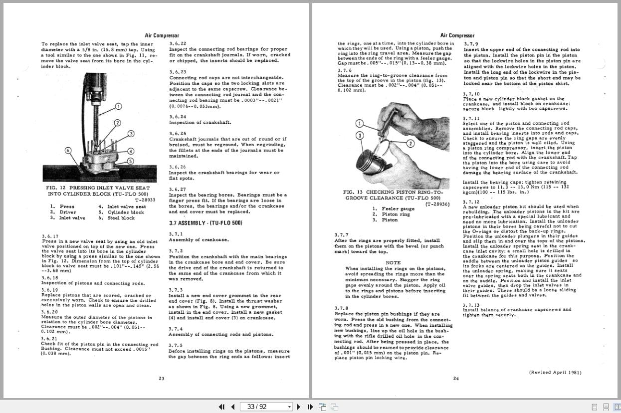 Fiat Allis Tractor 260 B 261 B Air System Service Manual 70698976 (2)