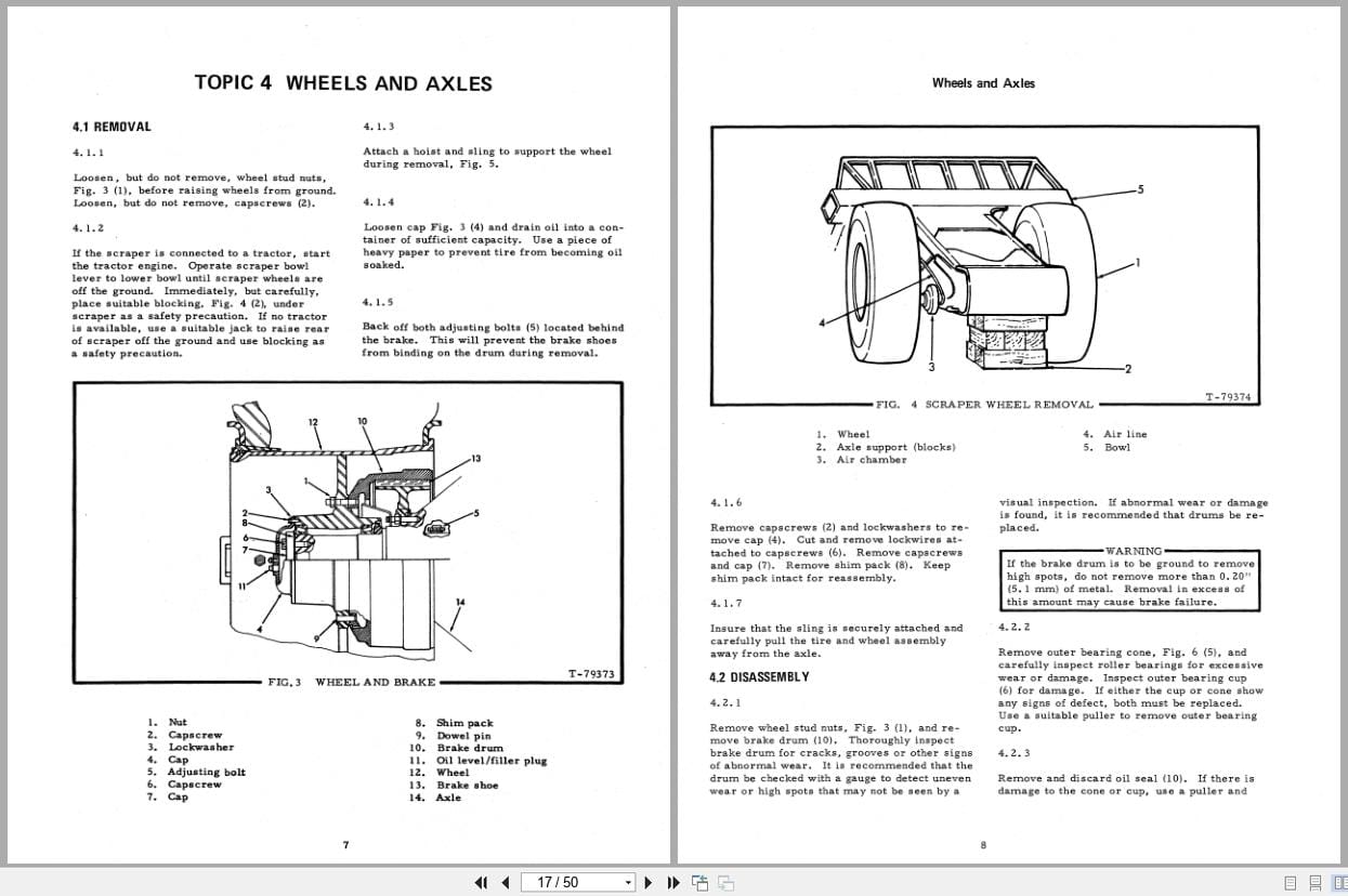 Fiat Allis Tractor 260 B Scraper Service Manual 70698030 (2)