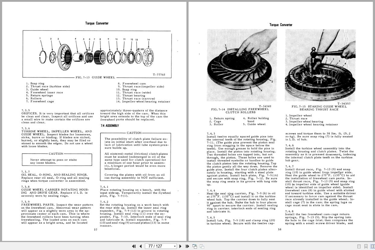 Fiat Allis Tractor 260 B to 263 B Transmission Service Manual 70691332 (2)