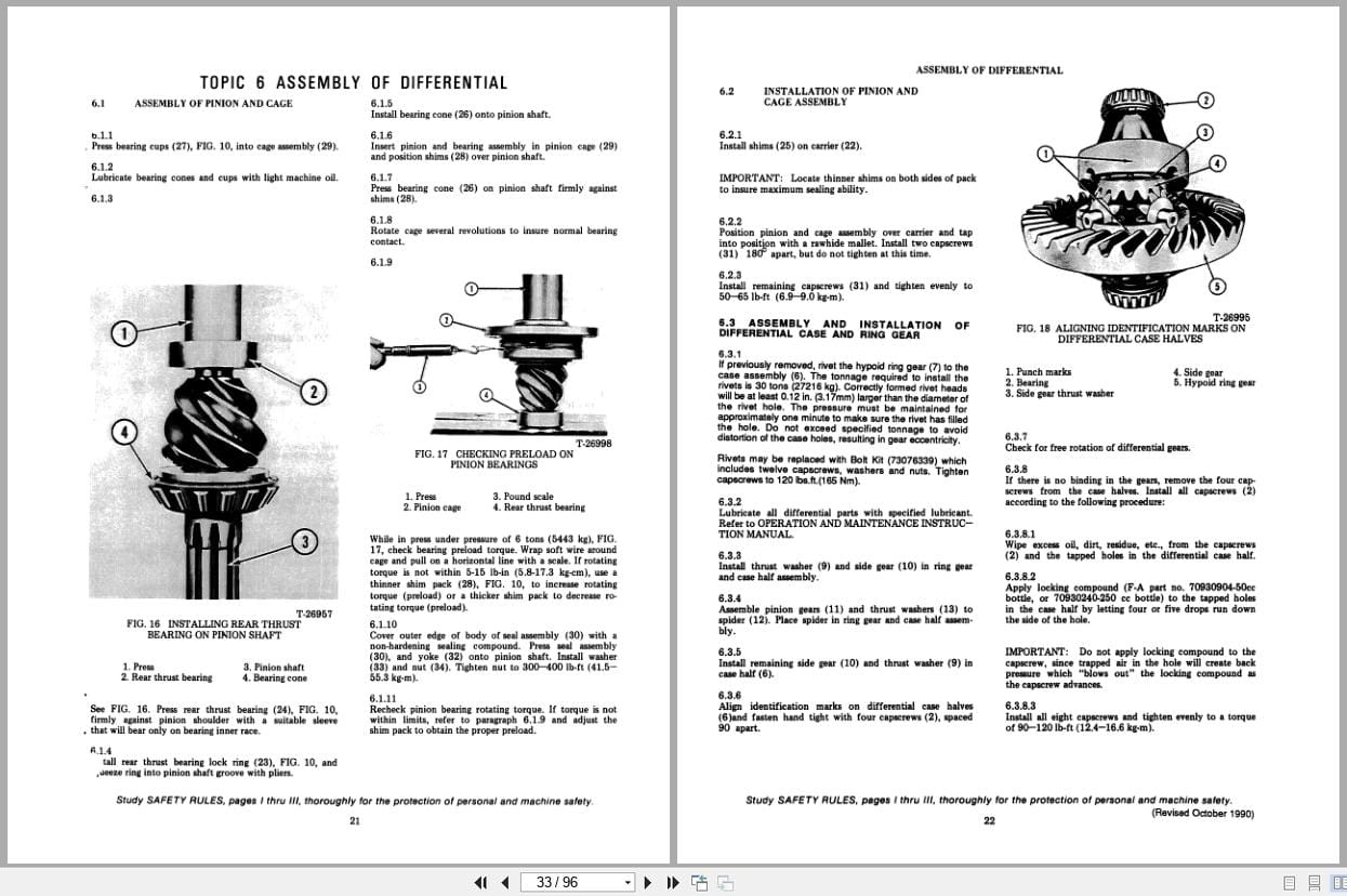 Fiat Allis Wheel Loader 345 B Axle Brakes and Drive Shafts Service Manual 73067439 (2)