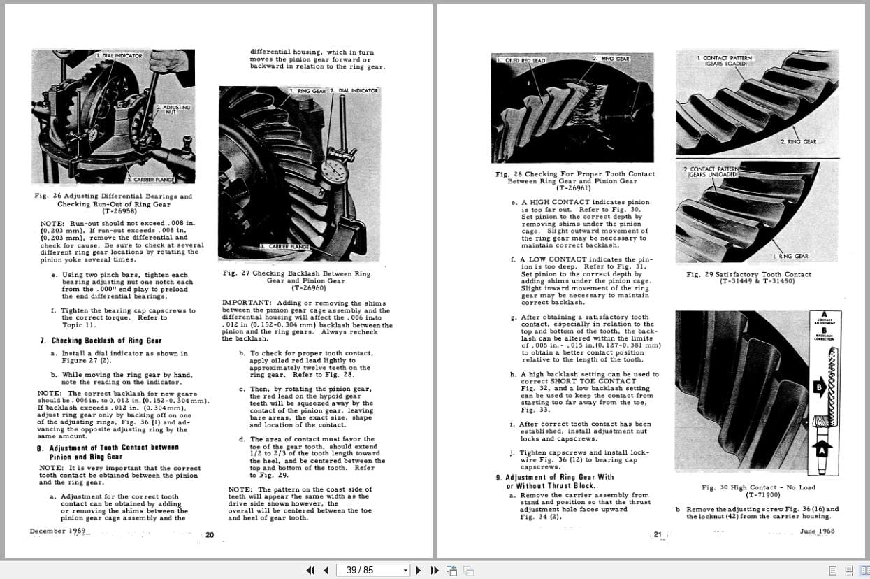 Fiat Allis Wheel Loader 545 to 745 B Axles Service Manual 73053547 (2)