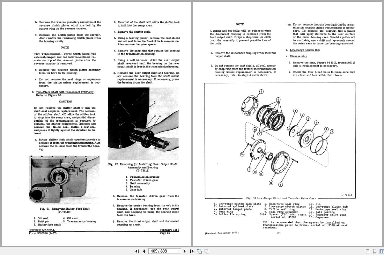 Fiat Allis Wheel Loader 745 745H Service Manual 73058628 (2)