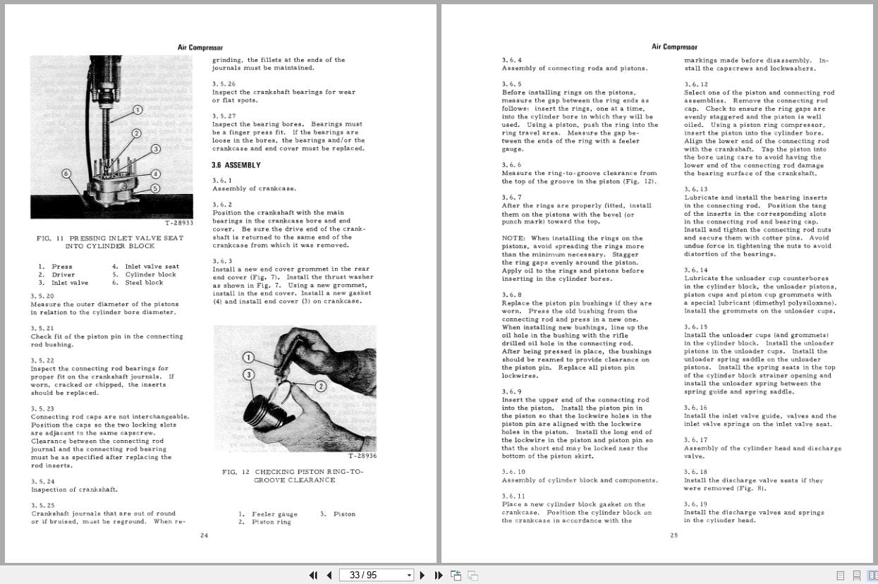 Fiat Allis Wheel Loader 945 945 B Brakes and Air System Service Manual 73060182 (2)