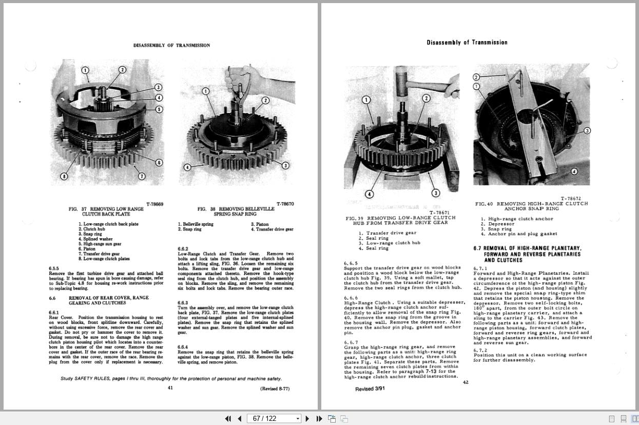 Fiat Allis Wheel Loader 945 945B Transmission Service Manual 73060179 (2)