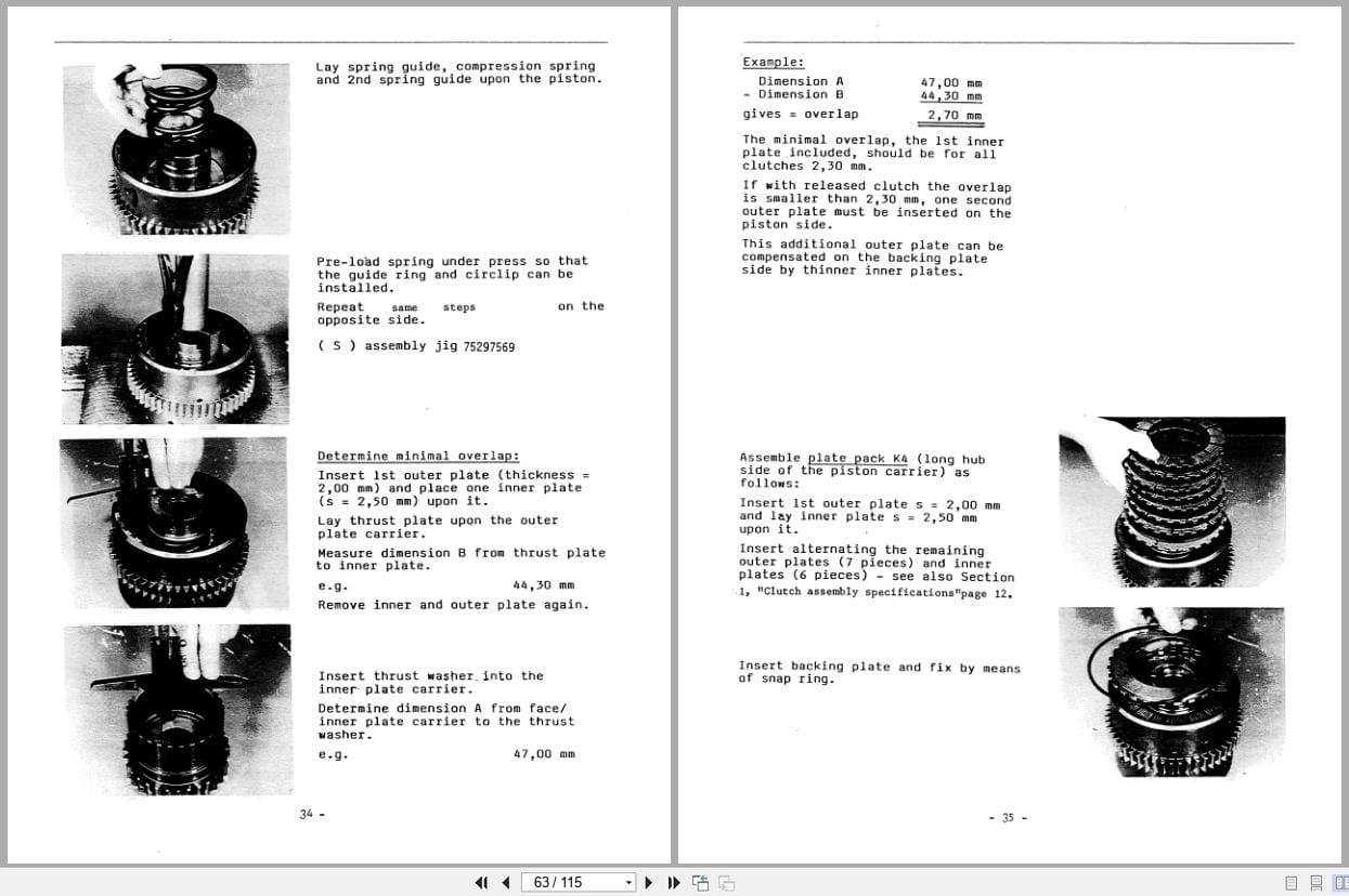 Fiat Allis Wheel Loader FR10 FR12 FR12B Transmission Service Manual 60406410 (2)