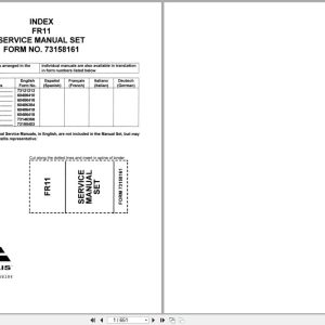 Fiat Allis Wheel Loader FR11 Service Manual 73121213 (1)