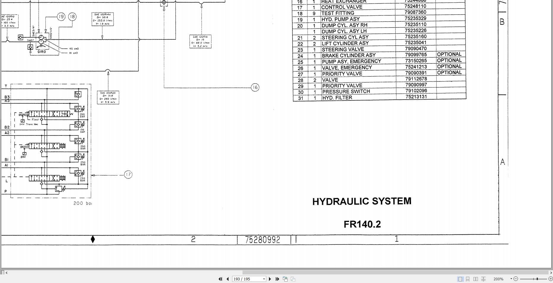 Fiat Allis Wheel Loader FR140.2 Service Manual 75314936 (3)