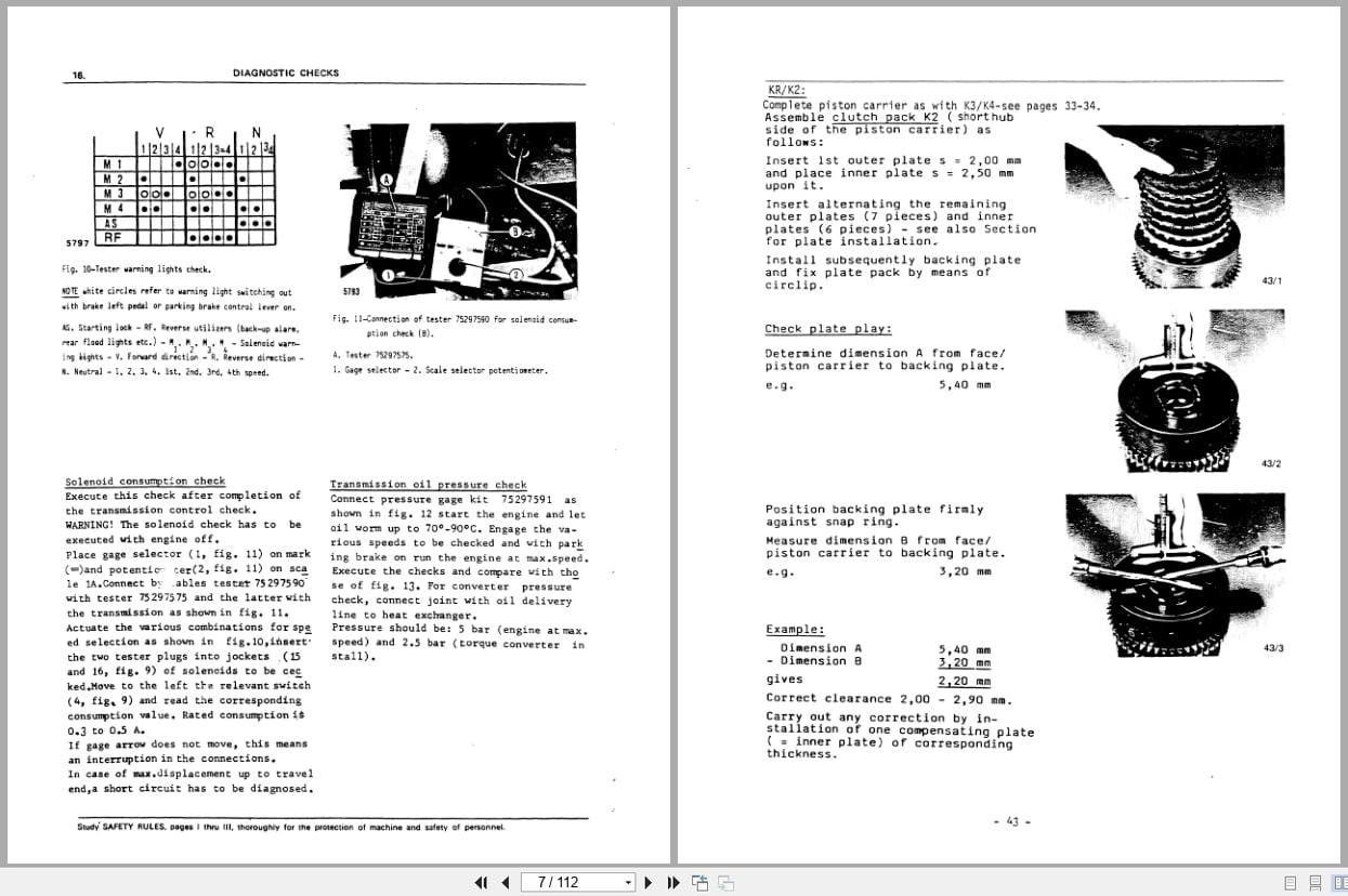 Fiat Allis Wheel Loader FR15 Transmission Service Manual 60406415 (2)