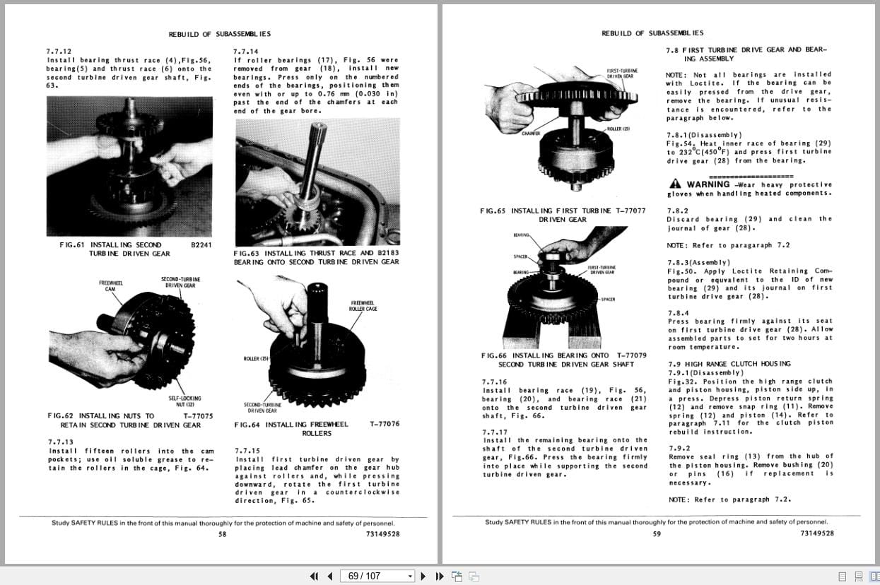 Fiat Allis Wheel Loader FR15 Transmission Service Manual 73149528 (2)