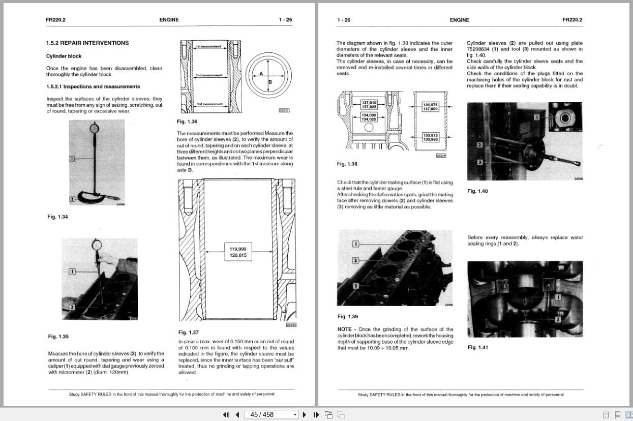 Fiat Allis Wheel Loader FR220.2 Service Manual 60402209 (2)