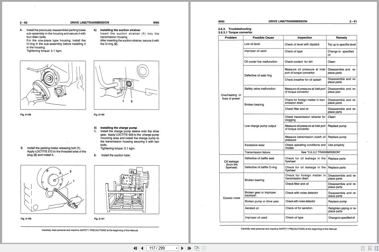 Fiat Allis Wheel Loader FW90 Service Manual 60402221 (2)