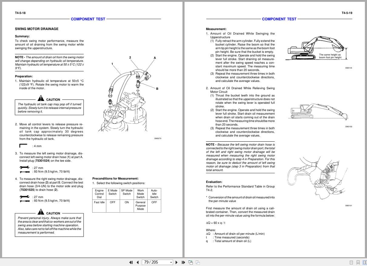 Fiat Hitachi Excavator EX455 Troubleshooting Technical Manual 60413006 (2)