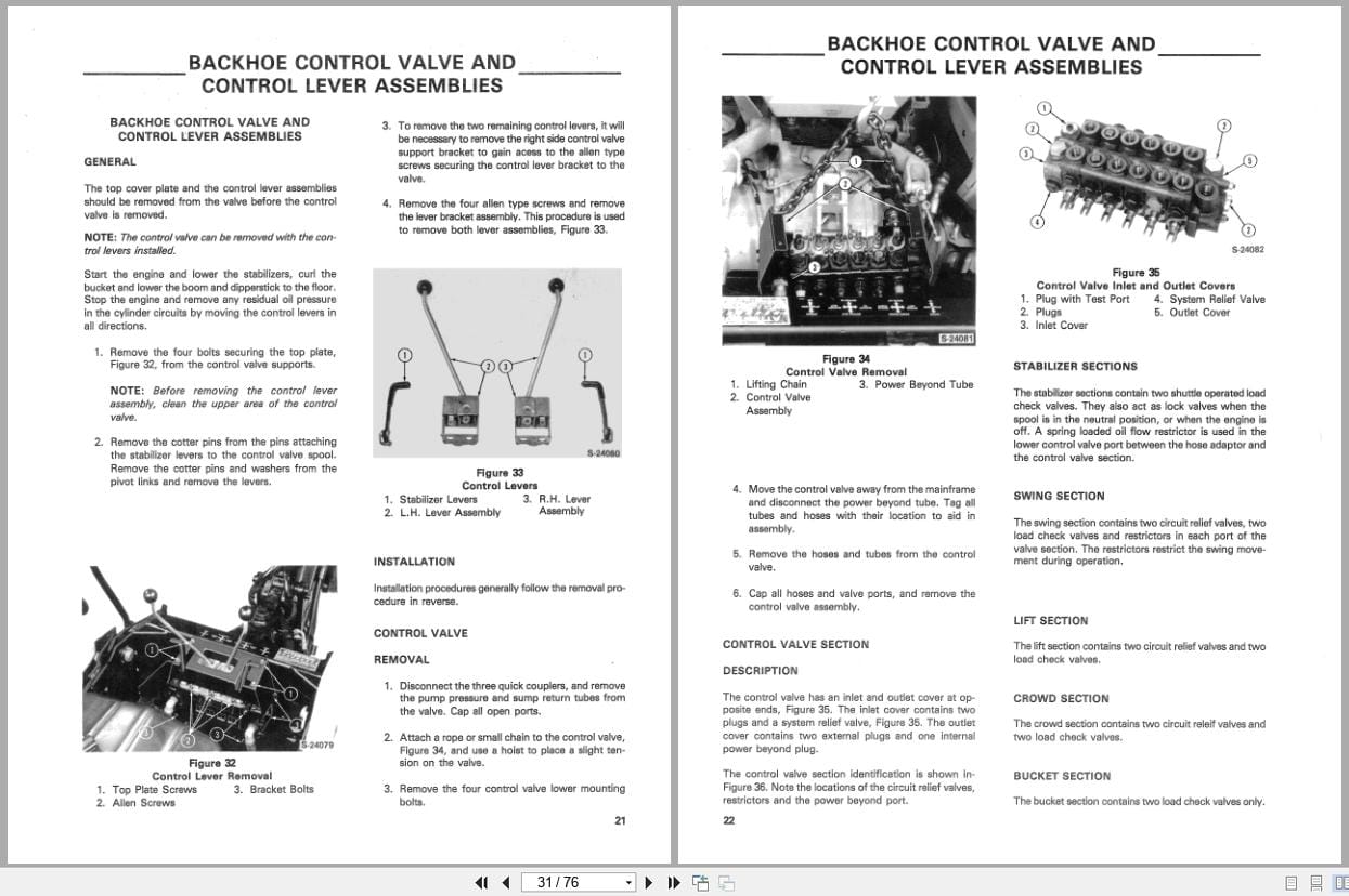 Ford Backhoe Series 764 Service Manual 40076410 (2)