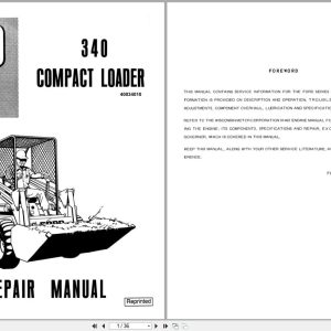 Ford Compact Loader 340 Repair Manual 40034010 (1)