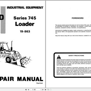 Ford Loader Series 745 19 863 Repair Manual 40074530 (1)