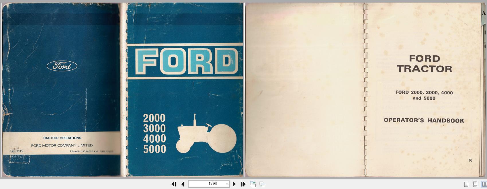 Ford Tractor 2000 3000 4000 5000 Operators Handbook (1)
