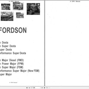 Fordson Tractor Fordson Dexta to New Performance Super Dexta Shop Manual (1)