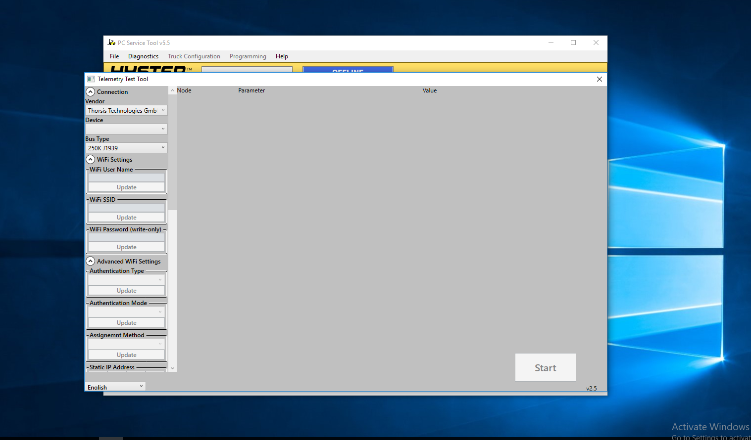HYG PC Telemetry Test Tool