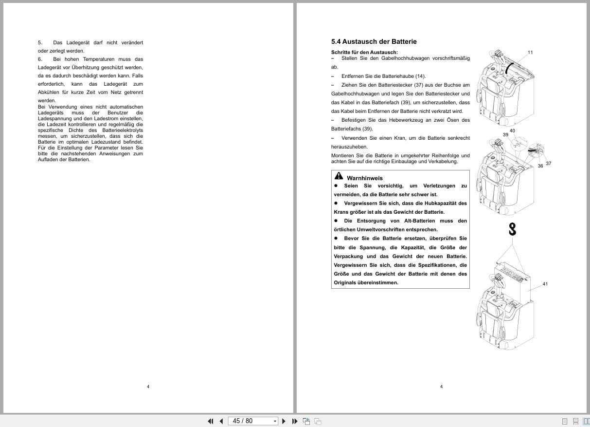 Hangcha A Series 1.2t 1.6t CQDB12 AC1S J to CQDB16 AC2S IJ Operation Maintenance Manual 2023 DE (2)