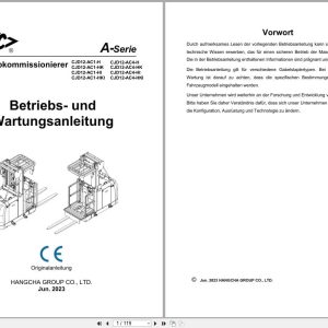 Hangcha A Series 1.2t CJD12 AC1 H to CJD12 AC4 HKI Operation Maintenance Manual 2023 DE (1)