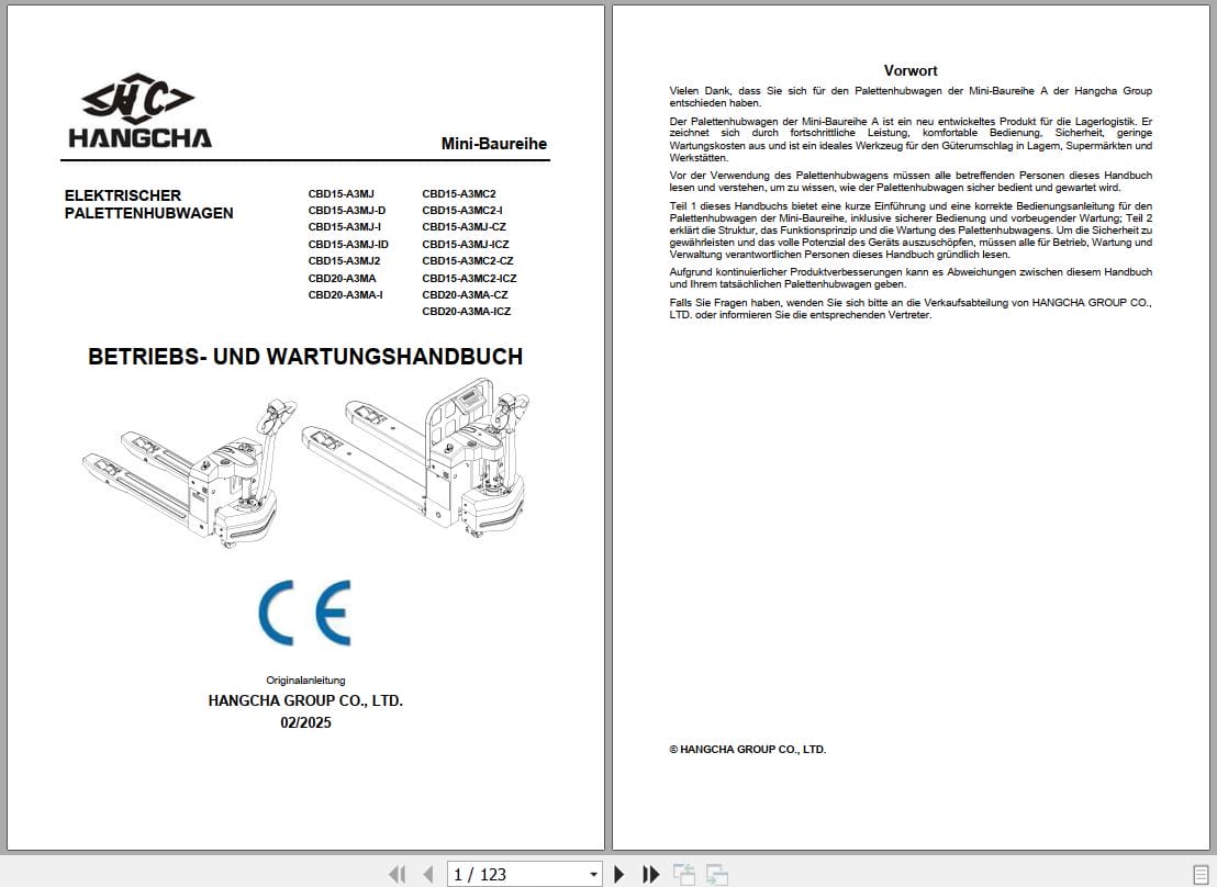 Hangcha A Series 1.5t 2.0t CBD15 A3MJ to CBD20 A3MA ICZ Operation Maintenance Manual 2025 DE (1)