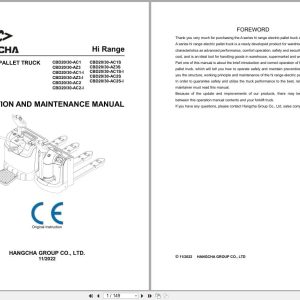 Hangcha A Series 2.0t 3.0t CBD20 AC1 to CBD30 AC2S I Operation Maintenance Manual 2022 EN (1)