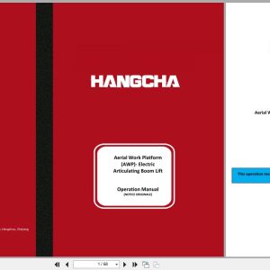 Hangcha Articulated Boom Platform GTHZ120 GTHZ170 GTHZ170C Operation Manual EN (1)