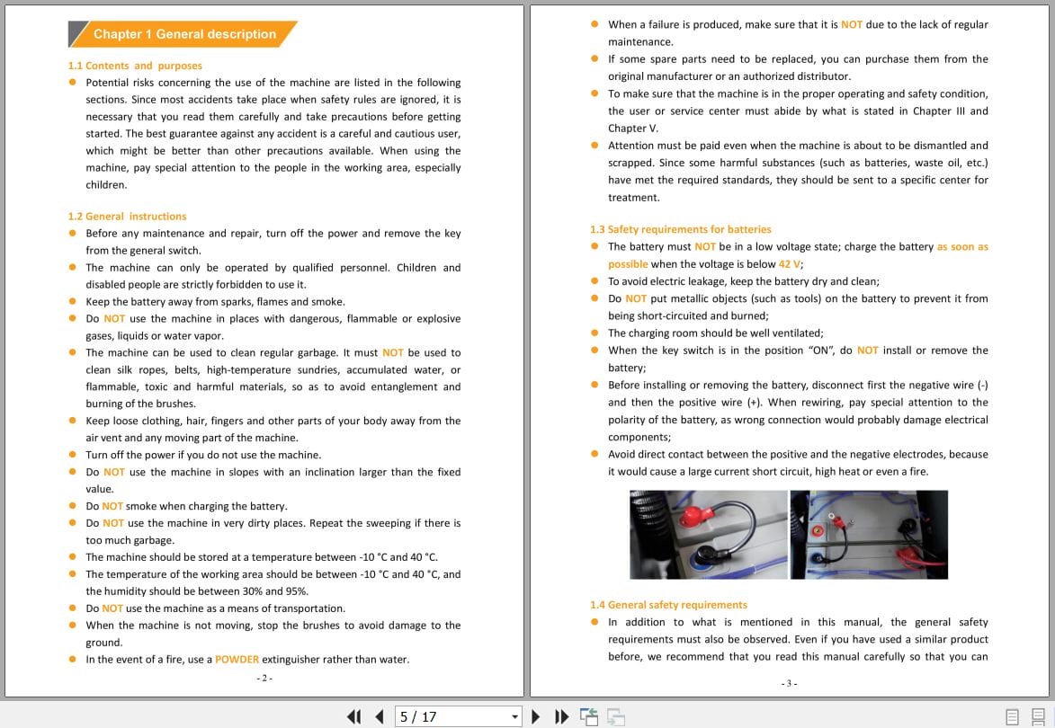 Hangcha Floor Sweeper B1350 Instruction Manual EN (2)