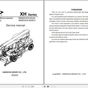 Hangcha Reach Stacker XH Series RS4531CH XHJG RS4531CH XHJG C Service Manual 2025 EN (1)