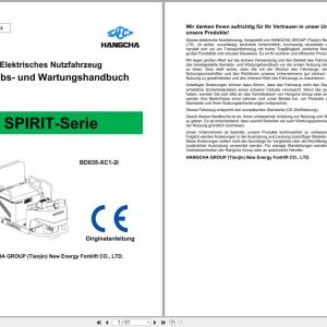Hangcha Tow Tractor Spirit Series BD035 XC1 2I Operation Maintenance Manual DE (1)