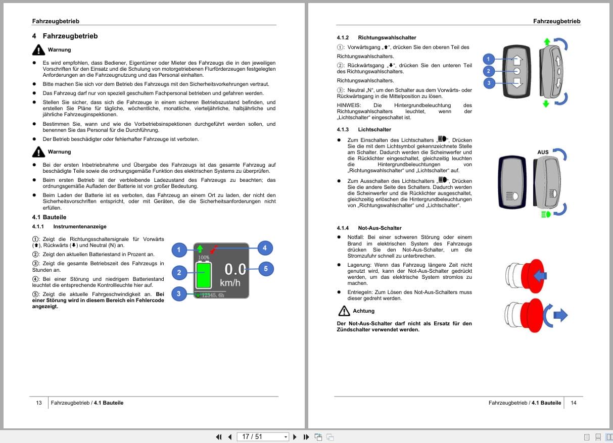 Hangcha Tow Tractor Spirit Series BD035 XC1 2I Operation Maintenance Manual DE (2)