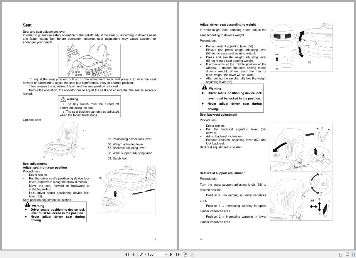 Hangcha X Series 1.0t 5.0t CPD10 XC4 to CPD50 XC5 Operation Maintenance Manual 2023 EN (2)