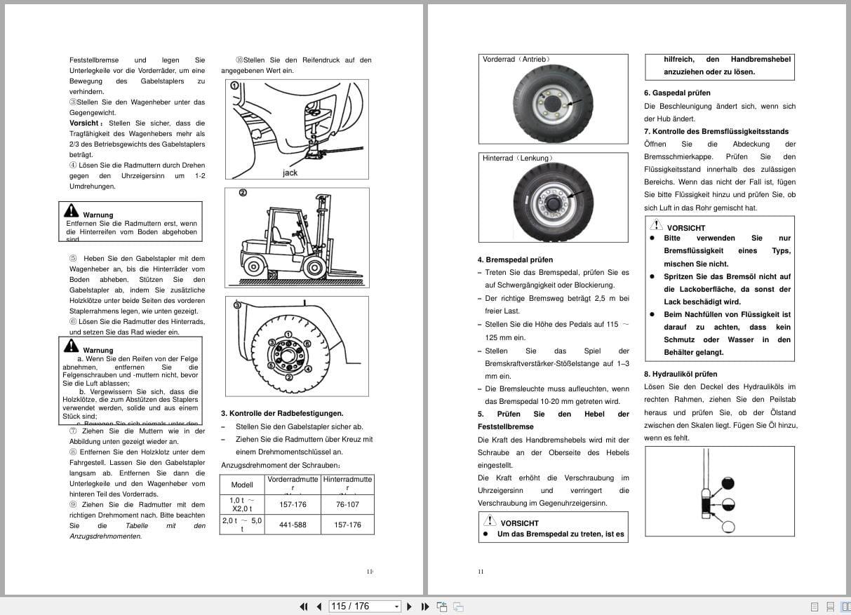 Hangcha X Series 1.0t 5.0t CPD10 XC4 to CPD50 XD3 Operation Maintenance Manual 2023 DE (2)