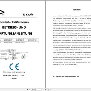 Hangcha X Series 1.5t 3.0t BD15 XU1 to BD30 XD2 I Operating Maintenance Manual 2022 DE (1)