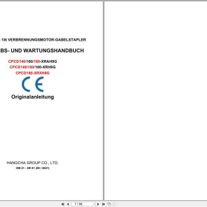 Hangcha X Series 14t 18t CPCD140 XRAH9G to CPCD180 XRXH9G Operation Maintenance Manual 2021 DE (1)