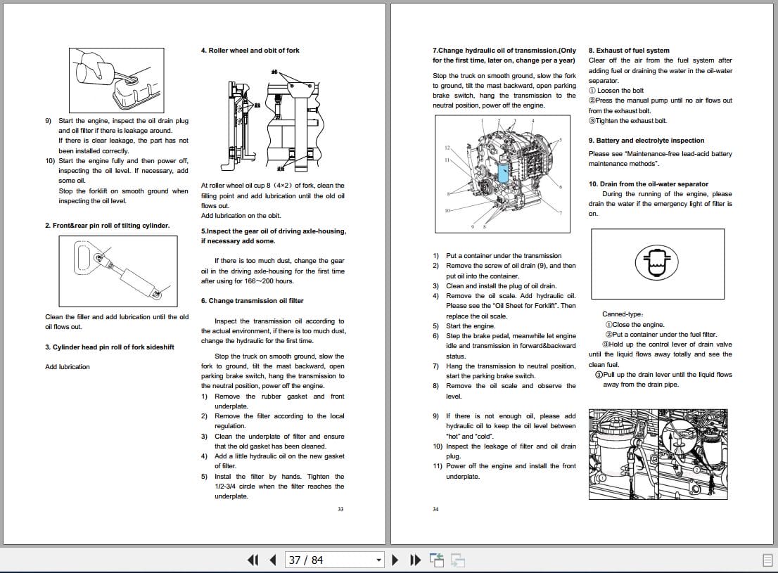 Hangcha X Series 14t 18t CPCD140 XRAH9G to CPCD180 XRXH9G Operation Maintenance Manual 2021 EN (2)