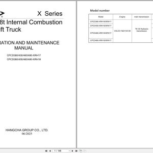 Hangcha X Series 38t 48t CPCD380 XRH17 to CPCD480 XRH18 Operation Maintenance Manual 2025 EN (1)