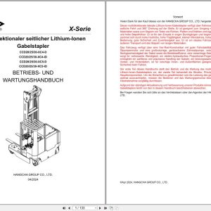 Hangcha XC Series 2.0t 3.0t CCD20 XC4 D to CCD30 XC5 ID Operation Maintenance Manual 2024 DE (1)