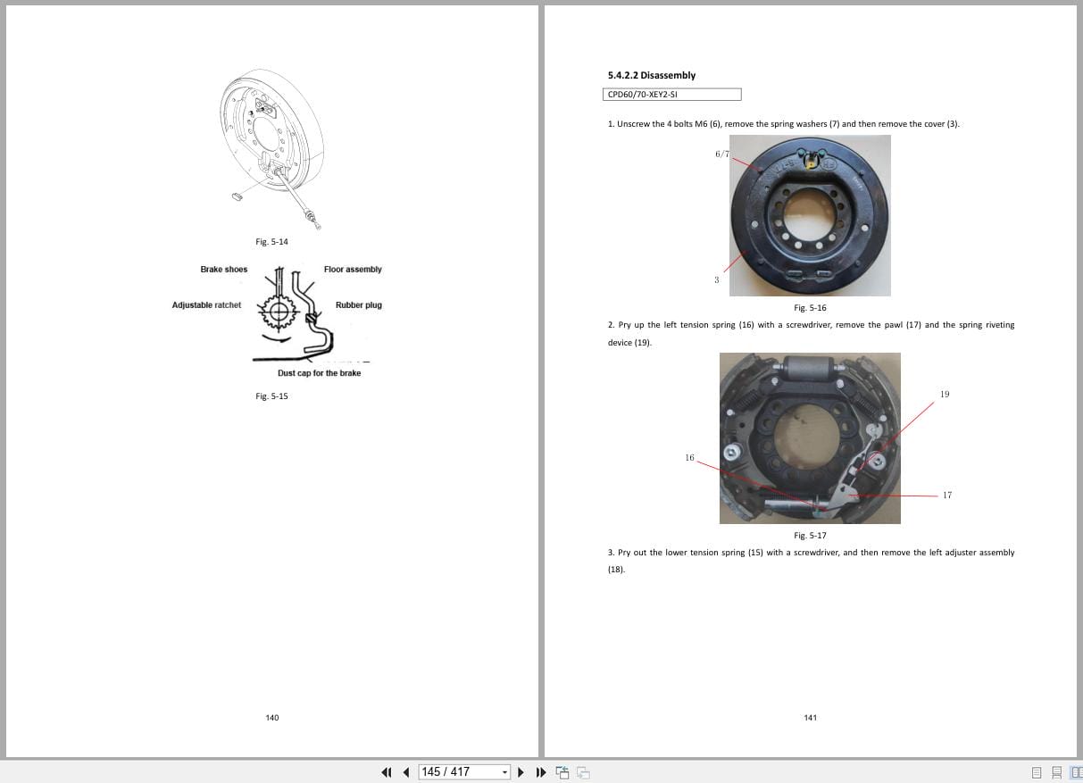 Hangcha XE Series 6.0t 10t CPD60 XEY2 SI to CPD100 XEY2 SI Maintenance Manual 2024 EN (2)