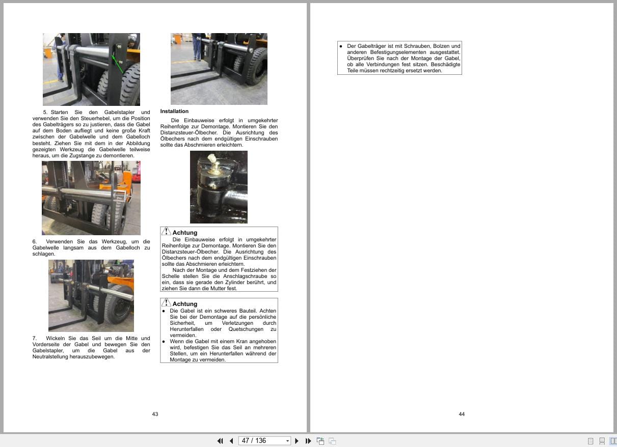 Hangcha XE Series 6.0t 10t CPD60 XEY2 SI to CPD100 XEY2 SI Operation Maintenance Manual 2024 DE (2)
