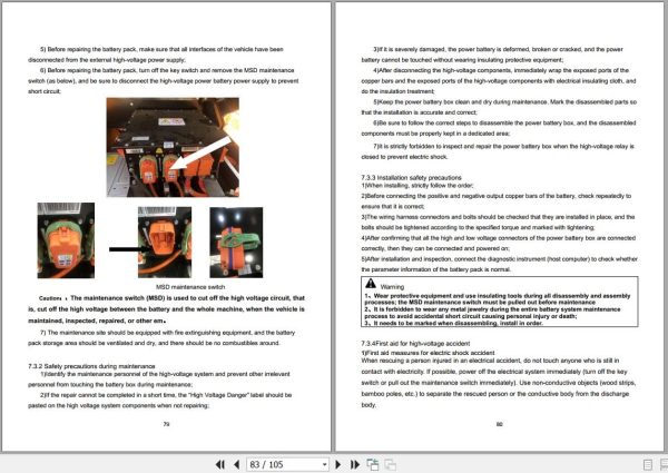 Hangcha XH Series 9.0t H90EC 8 XHJG H90EC 7 XHJG Service Manual 2023 EN (2)
