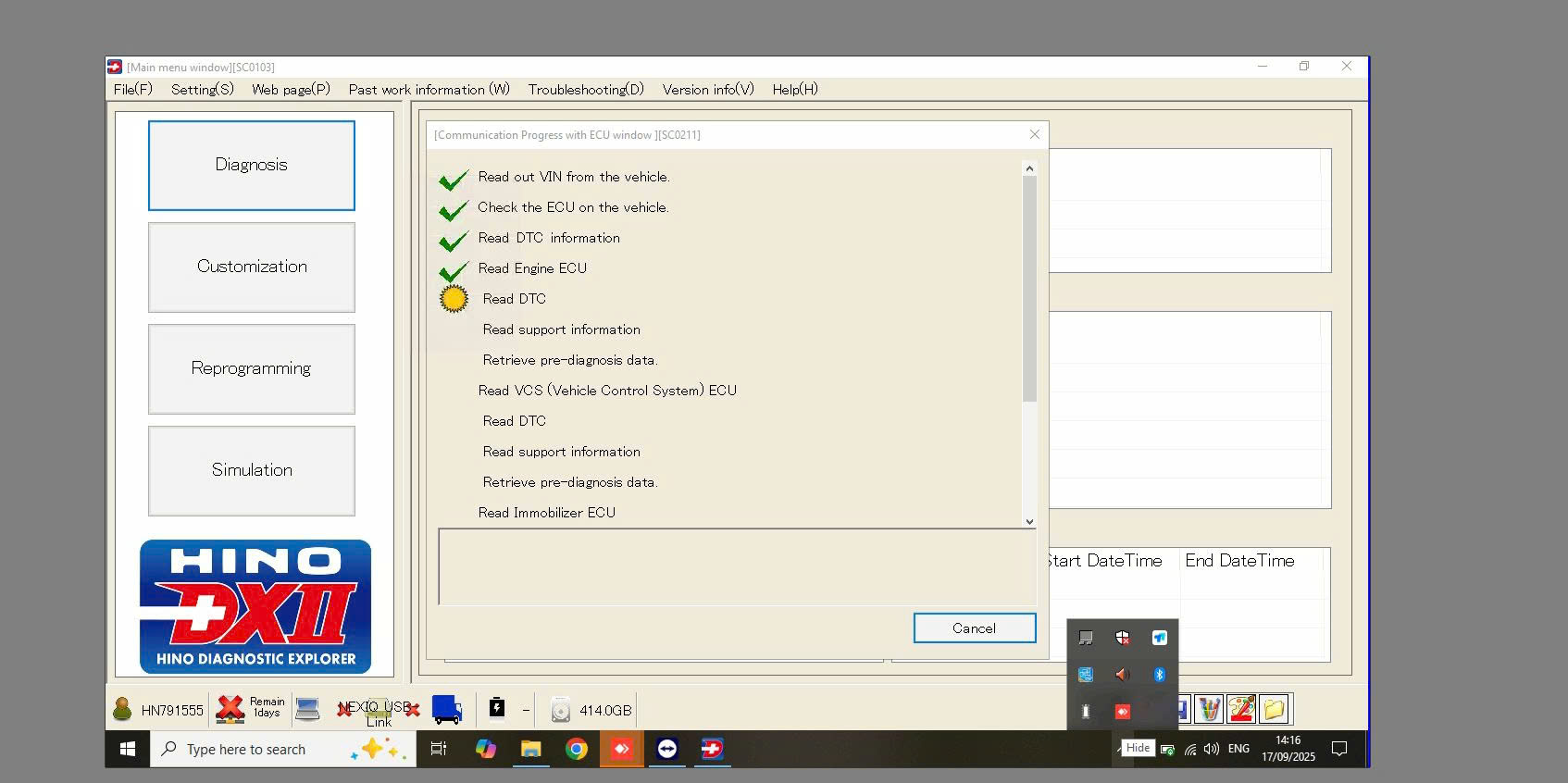 Hino DX2 DX3 How to Solve the Connection Fix Error 5